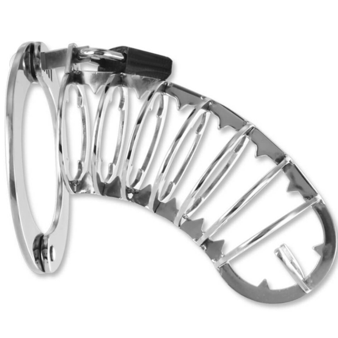 Metalhard spiked chastity cage 14 cm | Penis