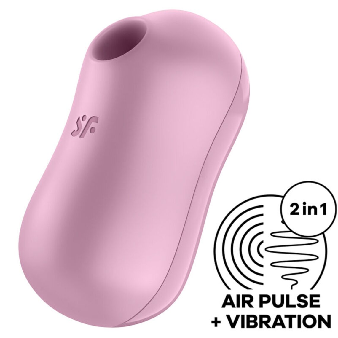 Satisfyer Cotton Candy Air Pulse Stimulator Vibrator - lilac